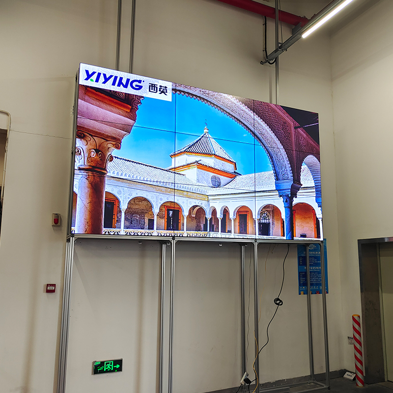梦不落——上海某单位55寸3X3落地支架安装展示项目